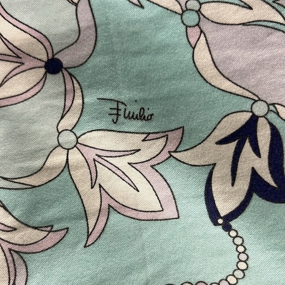 Emilio Pucci Y2K Printed Cigarette Straight Leg Pant Sz 0 / 2 - Picture 8 of 9